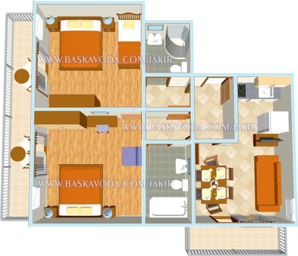 Apartman Jakir Baška Voda Εξωτερικό φωτογραφία
